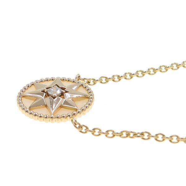 Dior Rose Deva Necklace Pink Pearl