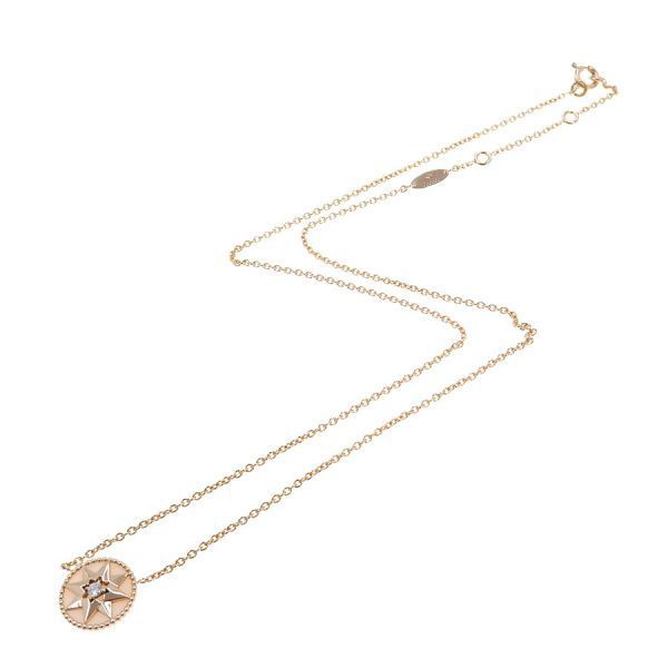 Dior Rose Deva Necklace Pink Pearl