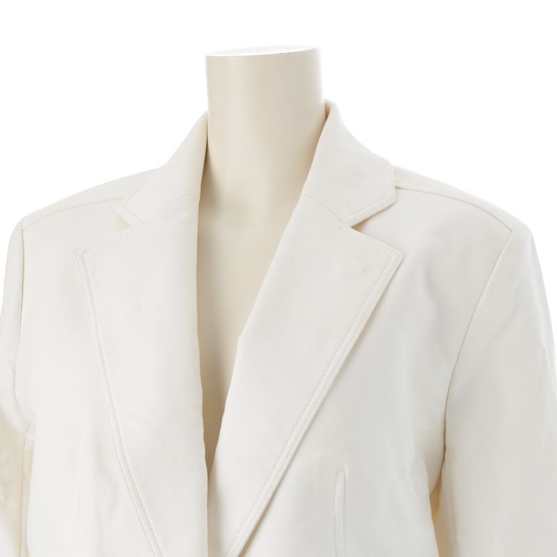 Dior Cotton Galiano Era Tiered Jacket White 42