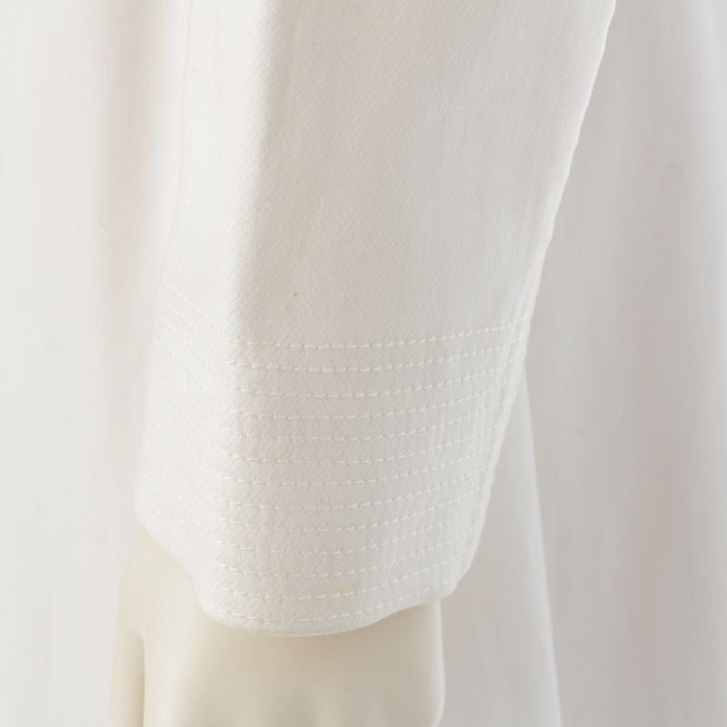 Dior Cotton Galiano Era Tiered Jacket White 42