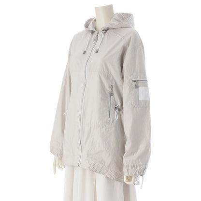 Chanel Sports Cotton Long Jacket Hoodie Gray 36