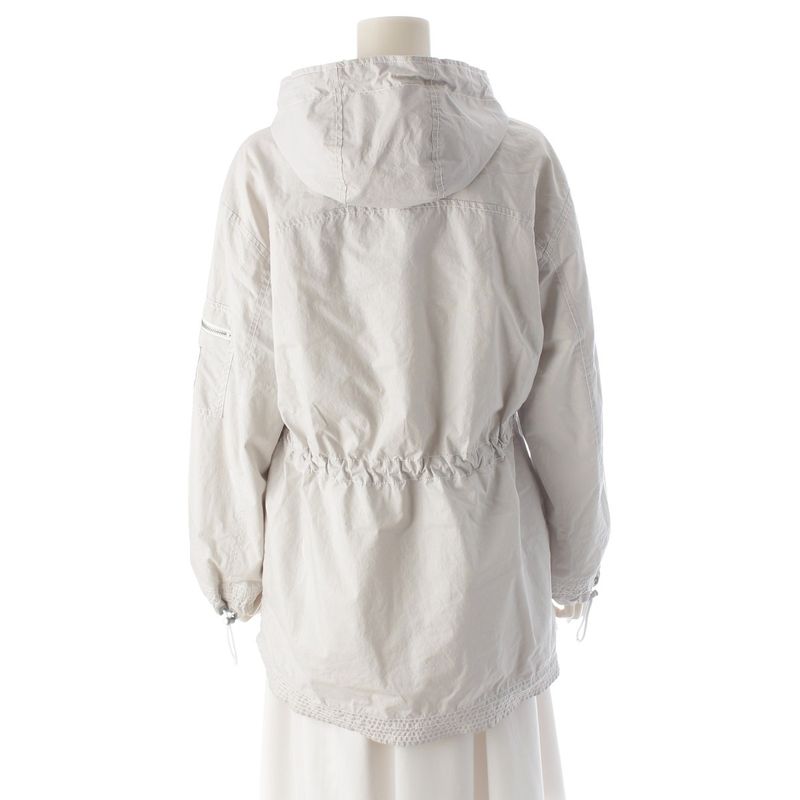 Chanel Sports Cotton Long Jacket Hoodie Gray 36