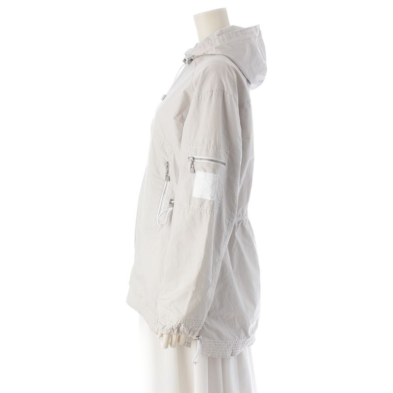 Chanel Sports Cotton Long Jacket Hoodie Gray 36