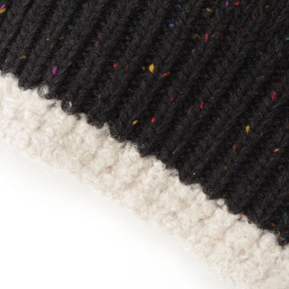 Chanel Cashmere Silk CC Logo Mixed Color Nep Knit Scarf Black