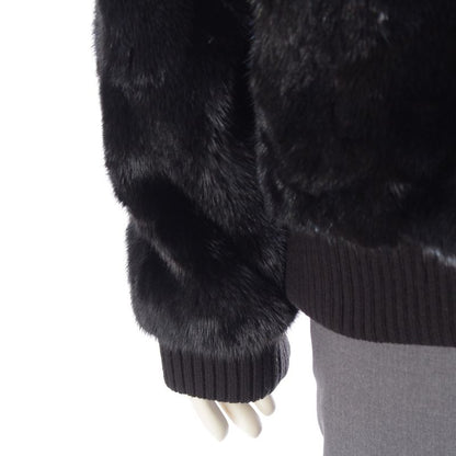 Louis Vuitton Mink Monogram Mineral Hooded Jacket Black
