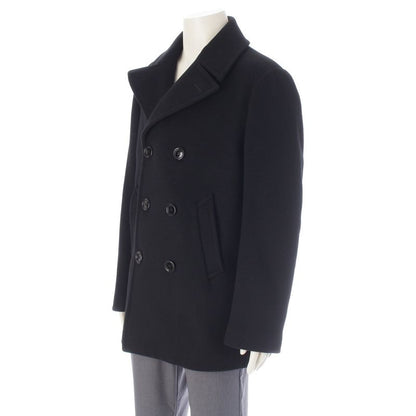 Celine Cashmere Double Breasted Car Navigation Piece Coat Black