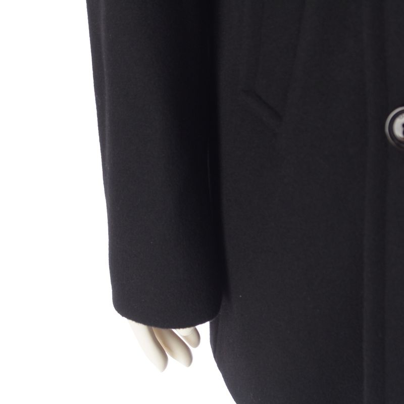 Celine Cashmere Double Breasted Car Navigation Piece Coat Black