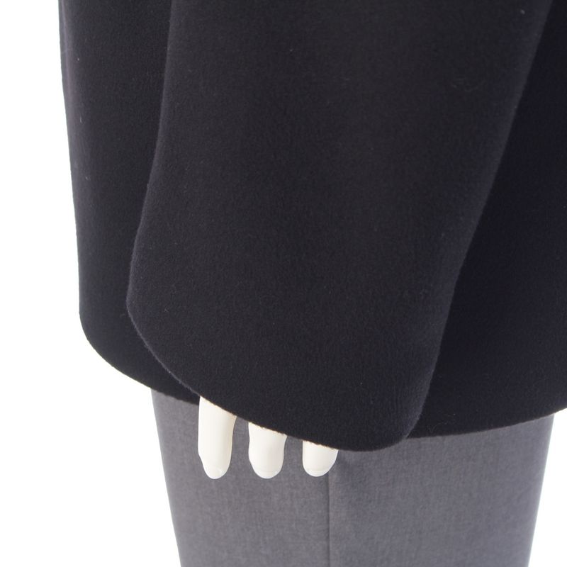 Celine Cashmere Double Breasted Car Navigation Piece Coat Black