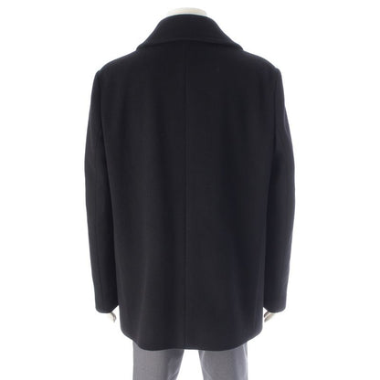 Celine Cashmere Double Breasted Car Navigation Piece Coat Black