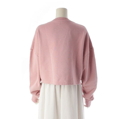 Loewe Cotton Anagram Logo Cropped Sweatshirt Pink