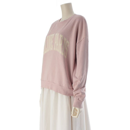 Celine Cotton Logo Sweatshirt Pink XS