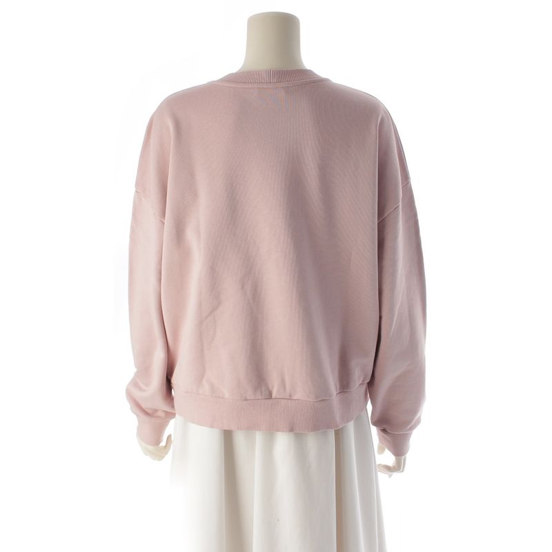 Celine Cotton Logo Sweatshirt Pink XS