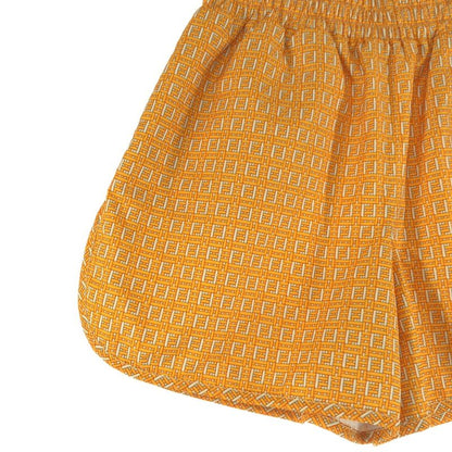 Fendi Forever Zucca Pattern Swim Shorts XS Orange