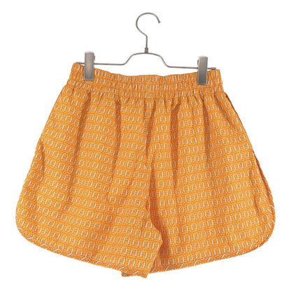 Fendi Forever Zucca Pattern Swim Shorts XS Orange