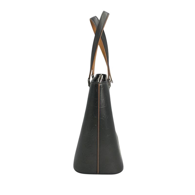 Louis Vuitton Monogram Matte Handbag Stockton Noir