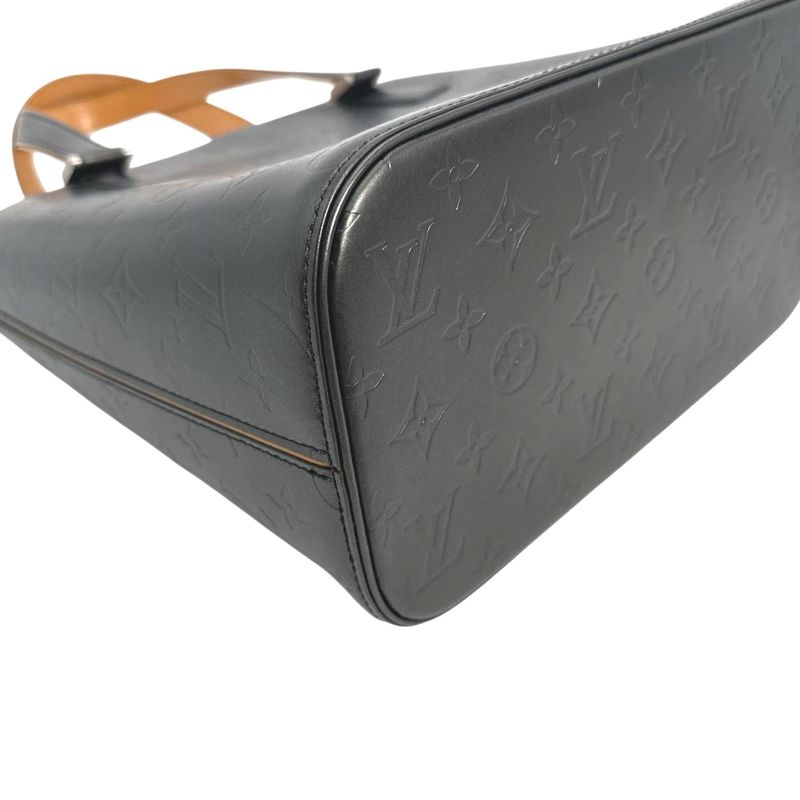 Louis Vuitton Monogram Matte Handbag Stockton Noir