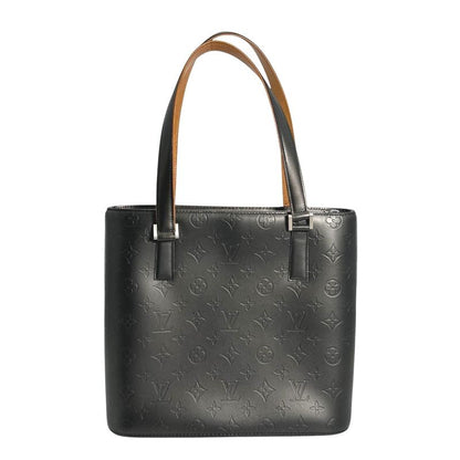Louis Vuitton Monogram Matte Handbag Stockton Noir