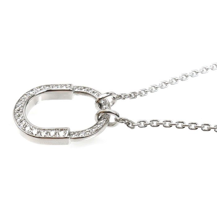 Tiffany & Co. 18K White Gold Rock Small Necklace