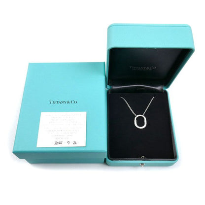 Tiffany & Co. 18K White Gold Rock Small Necklace