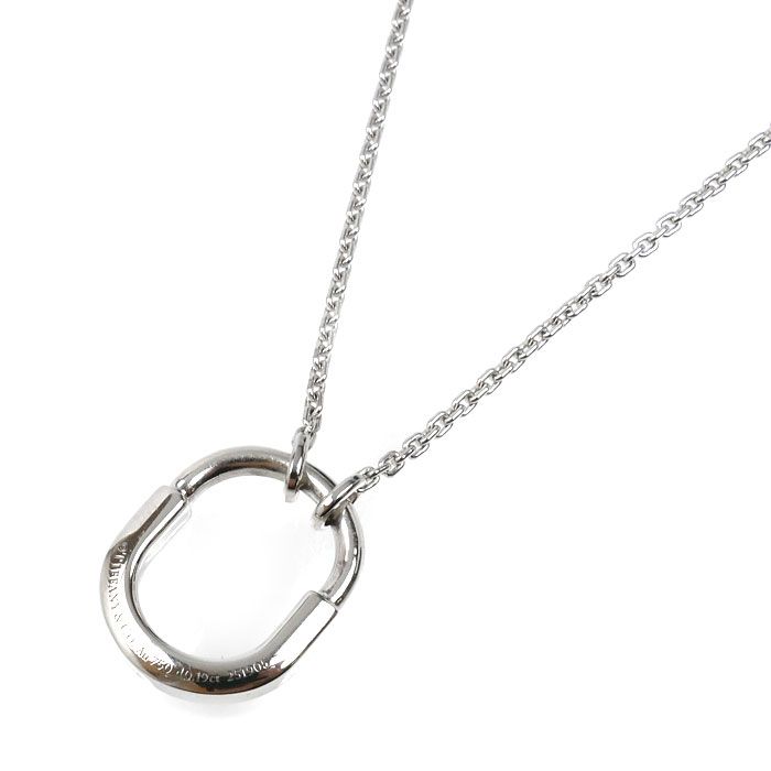 Tiffany & Co. 18K White Gold Rock Small Necklace