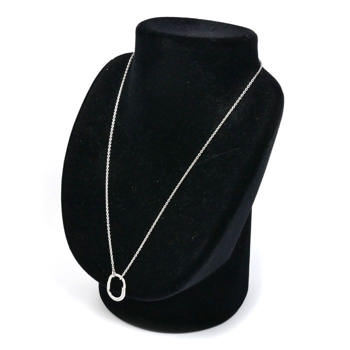 Tiffany & Co. 18K White Gold Rock Small Necklace