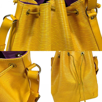 Louis Vuitton Petit Noe Epi Shoulder Bag Yellow
