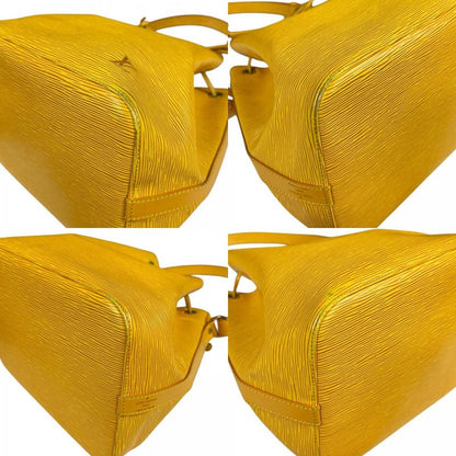 Louis Vuitton Petit Noe Epi Shoulder Bag Yellow