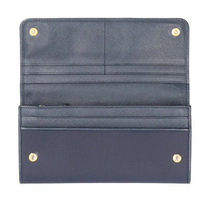Prada Wallet Nylon Leather Navy Season: All Seasons