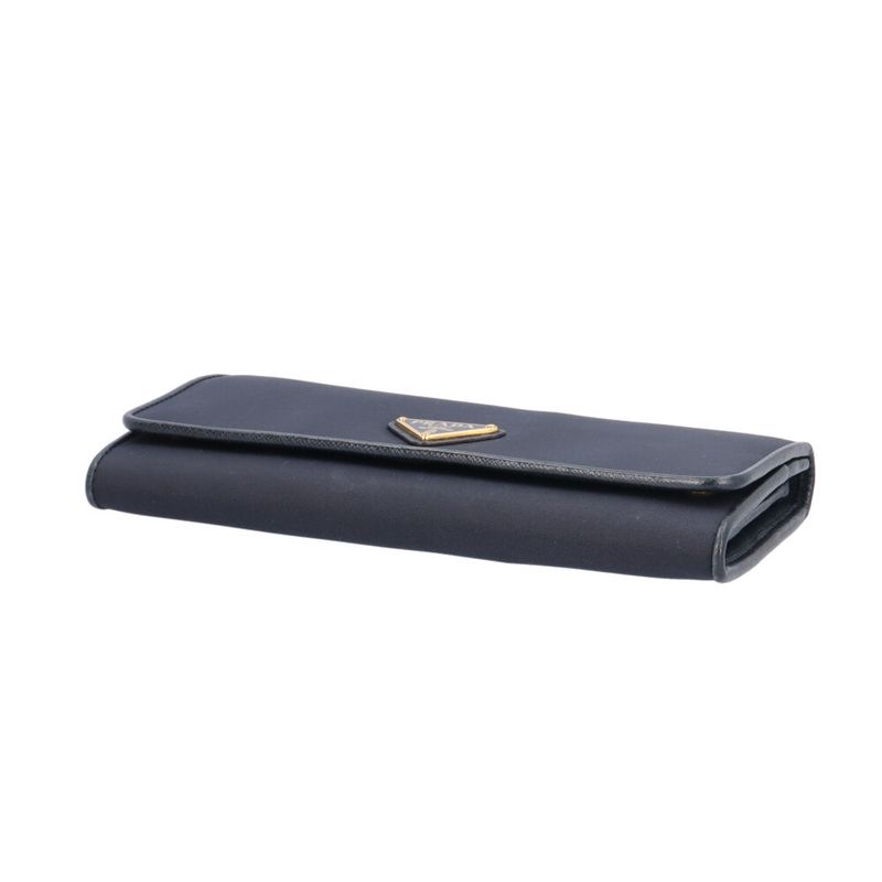 Prada Wallet Nylon Leather Navy Season: All Seasons