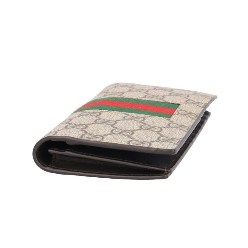 Gucci Sherry Wallet GG Supreme Canvas Beige Sherry