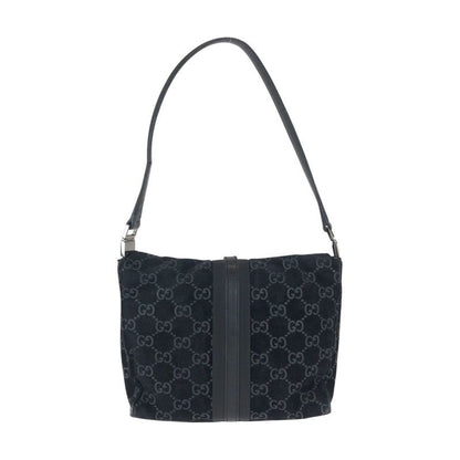 Gucci Jackie Black Suede Leather 001 Shoulder Bag