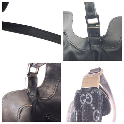 Gucci Jackie Black Suede Leather 001 Shoulder Bag