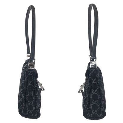 Gucci Jackie Black Suede Leather 001 Shoulder Bag