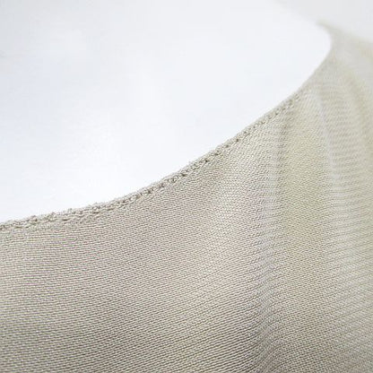 Chanel Sleeveless Top Blouse Silk 36 Beige
