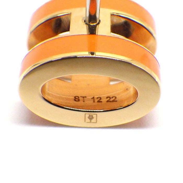 Hermes Earrings Pop Mini Pop Pink Orange Graffiti Lacquer