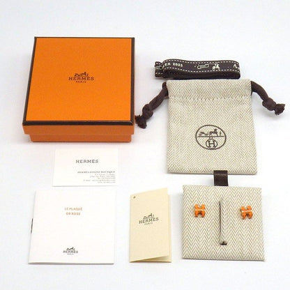 Hermes Earrings Pop Mini Pop Pink Orange Graffiti Lacquer