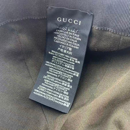 Gucci Hat Baseball Cap Leather GG Logo Bra