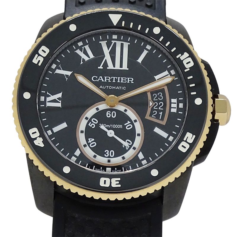Cartier Watch Caliber Diver Carbon Date Automatic Winding at