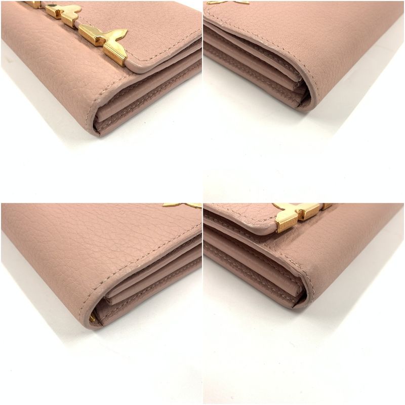 Louis Vuitton Portefeuille Capucines Bifold Wallet Pink