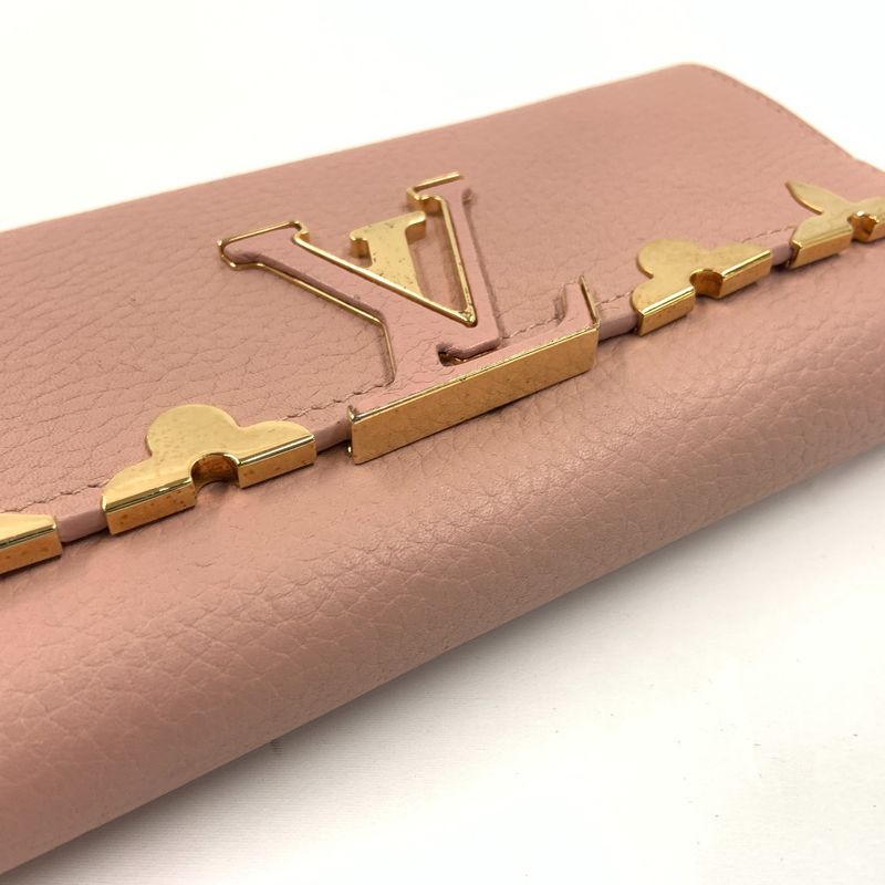 Louis Vuitton Portefeuille Capucines Bifold Wallet Pink