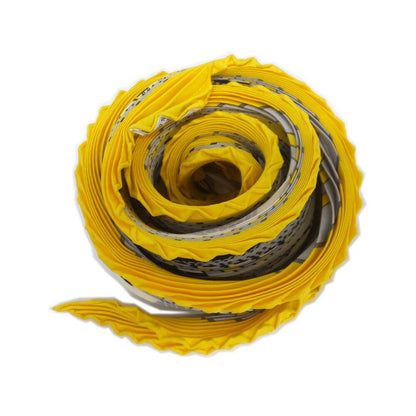Hermes Carre Plisee Yellow Silk Pliss Scarf