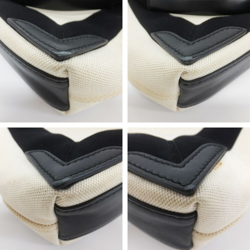 Balenciaga Navy Cabas XS Tote Canvas Leather Ivory Black