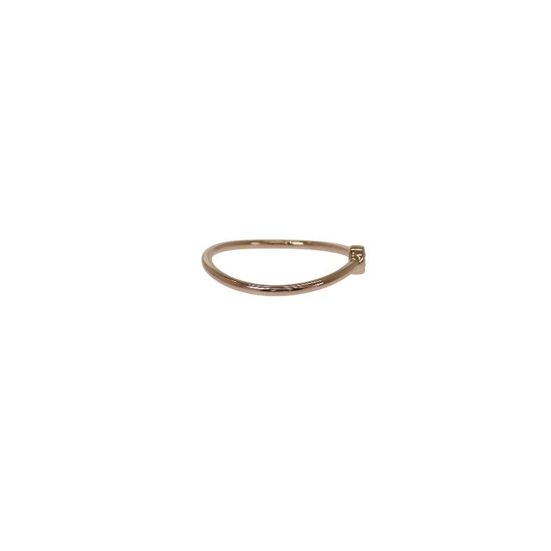 Tiffany & Co. Wave Single Row Ring 18K Pink Gold