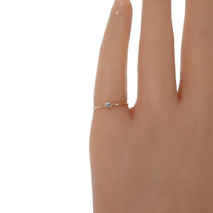Tiffany & Co. Wave Single Row Ring 18K Pink Gold