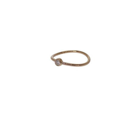 Tiffany & Co. Wave Single Row Ring 18K Pink Gold