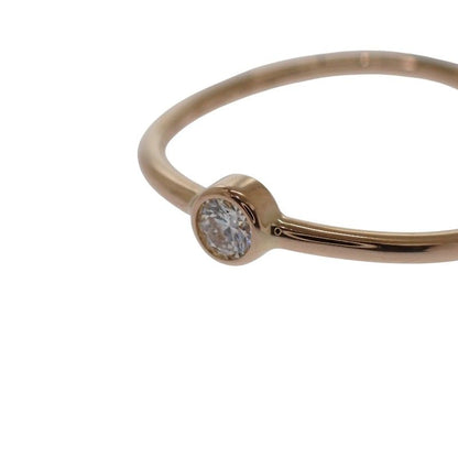 Tiffany & Co. Wave Single Row Ring 18K Pink Gold