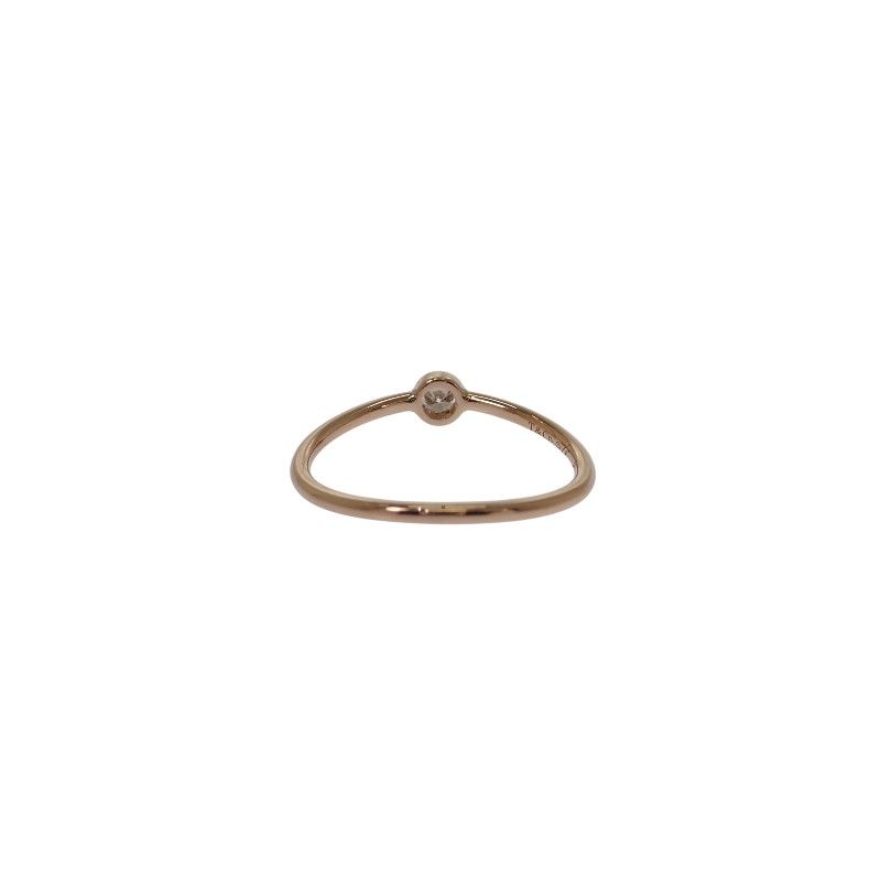 Tiffany & Co. Wave Single Row Ring 18K Pink Gold