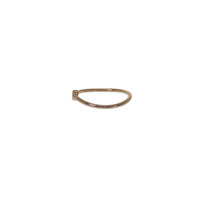 Tiffany & Co. Wave Single Row Ring 18K Pink Gold