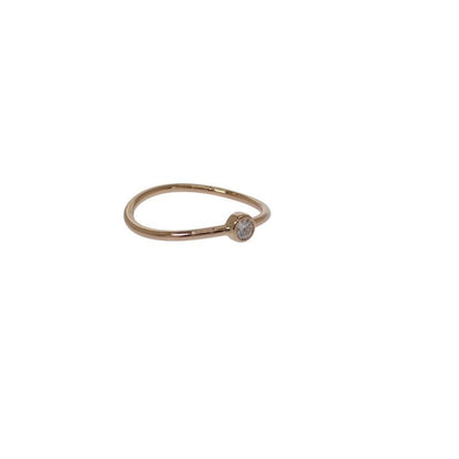 Tiffany & Co. Wave Single Row Ring 18K Pink Gold