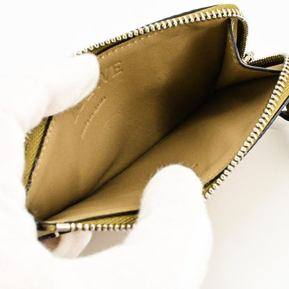 Loewe Wallet Coin Card Holder Khaki Greige